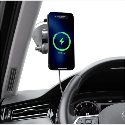 HexaCharge MagSafe Car Mount with Wireless CarPlay & Android Auto